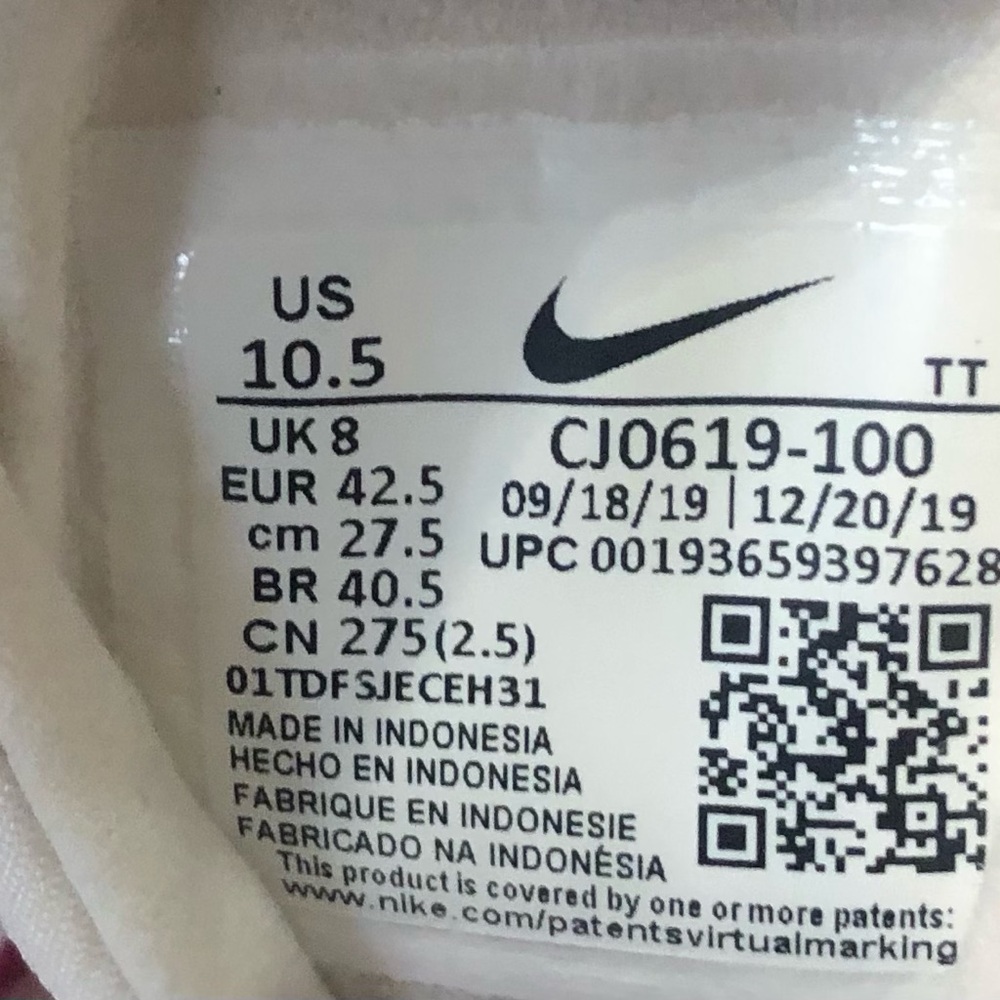 Women’s Nike Air Max 270 React ‘Fire Pink Cream size 10.5 - Picture 7 of 7